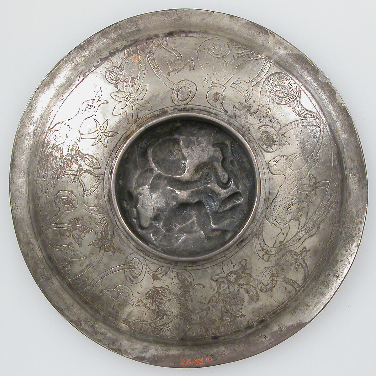 Dish, Silver, Byzantine
