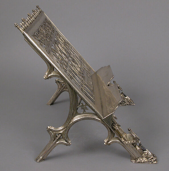 Lectern, Workshop of Louis Marcy (Luigi Parmeggiani) (Italian, 1860–1945) (?), Silver, French