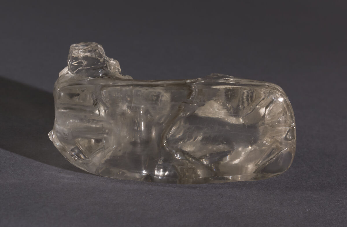 Rock crystal Statuette of a Lion, Rock crystal, North African (Carthage)