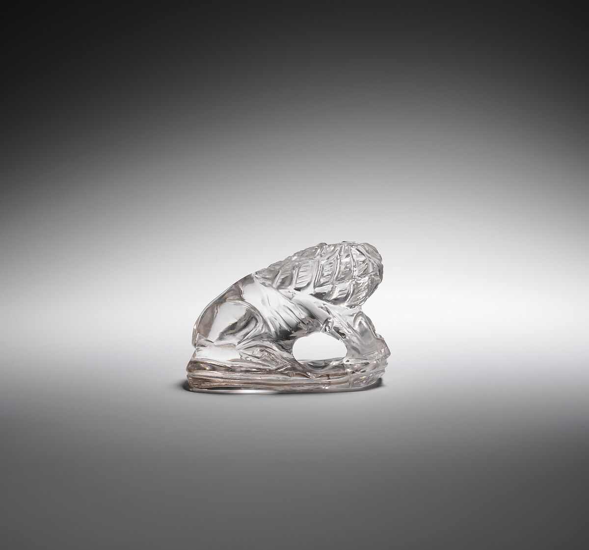 Rock crystal Statuette of a Lion, Rock crystal, North African (Carthage)