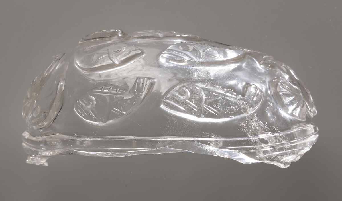 Fragment of a Rock Crystal Bowl, Rock crystal, North African (Carthage)
