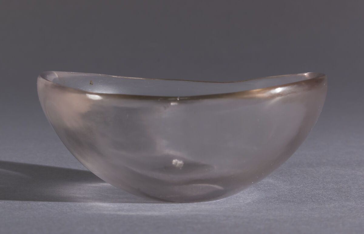 Rock Crystal Bowl, Rock crystal, North African (Carthage)
