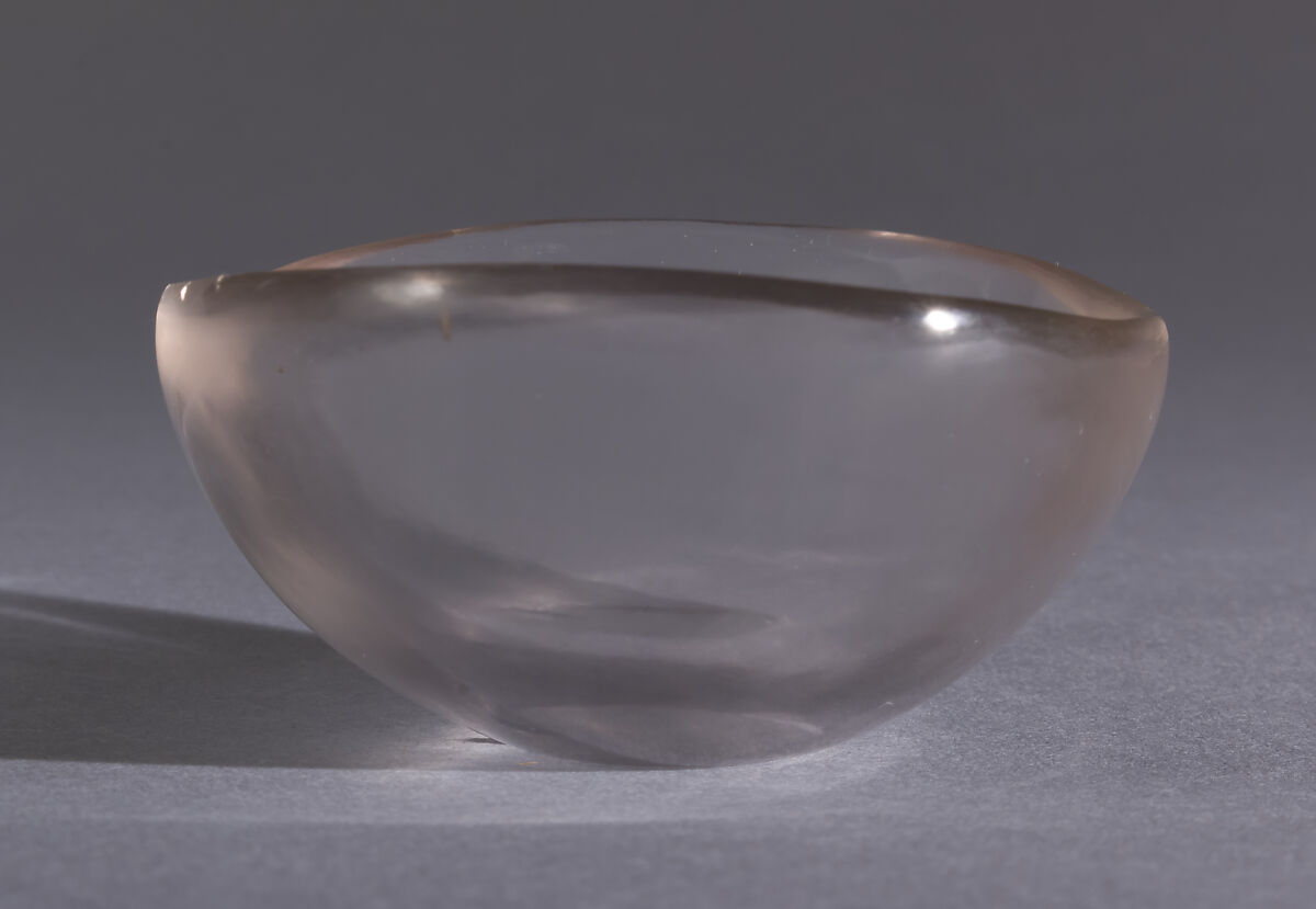 Rock Crystal Bowl, Rock crystal, North African (Carthage)
