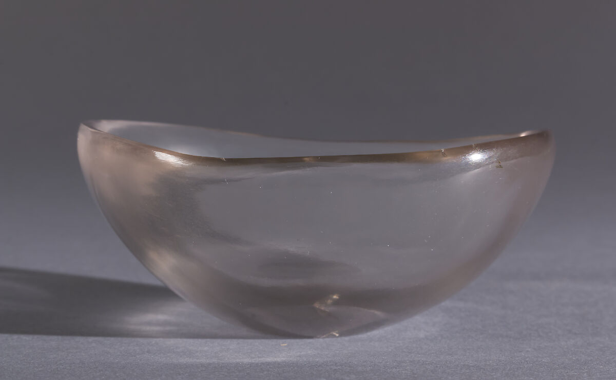 Rock Crystal Bowl, Rock crystal, North African (Carthage)
