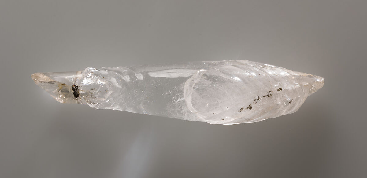 Rock Crystal Statuette of a Dolphin, Rock crystal, North African (Carthage)
