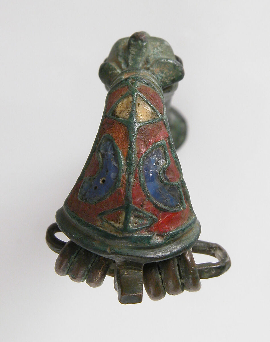 Bow Brooch, Champlevé enamel, bronze, Roman