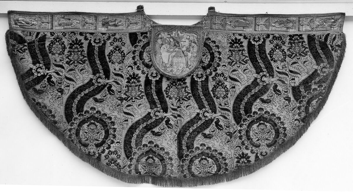 Cope and Hood, Silk and metal thread, South Netherlandish