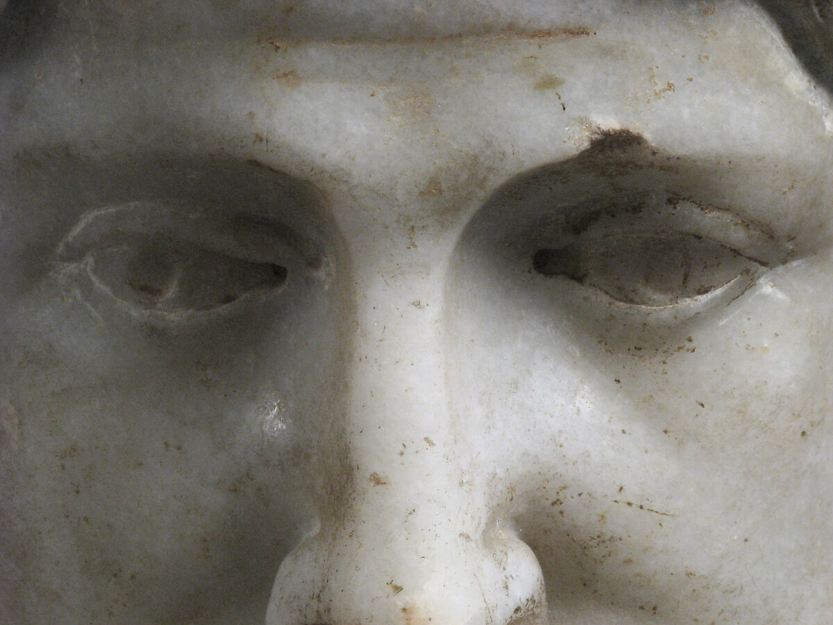 Head of Christ or Zeus, Marble, Roman