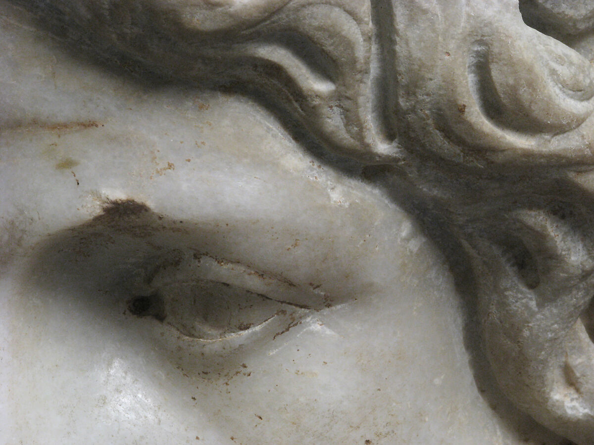Head of Christ or Zeus, Marble, Roman