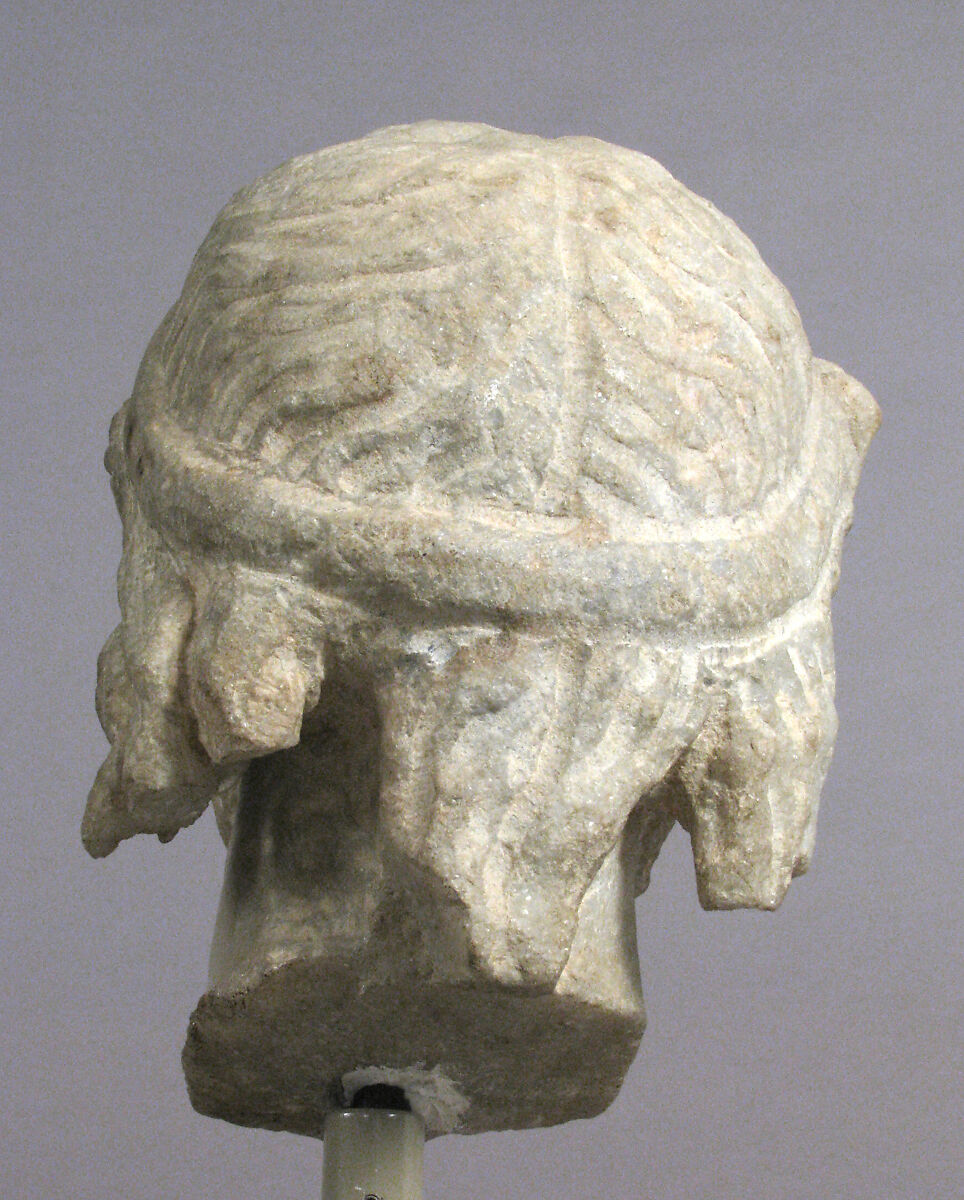 Head of Christ or Zeus, Marble, Roman