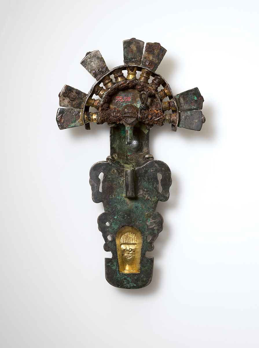 Bow Brooch, Silver-gilt, niello, Langobardic