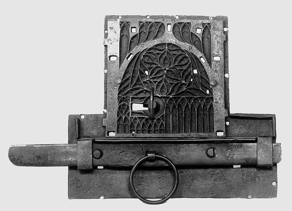 Lock, wrought iron, European