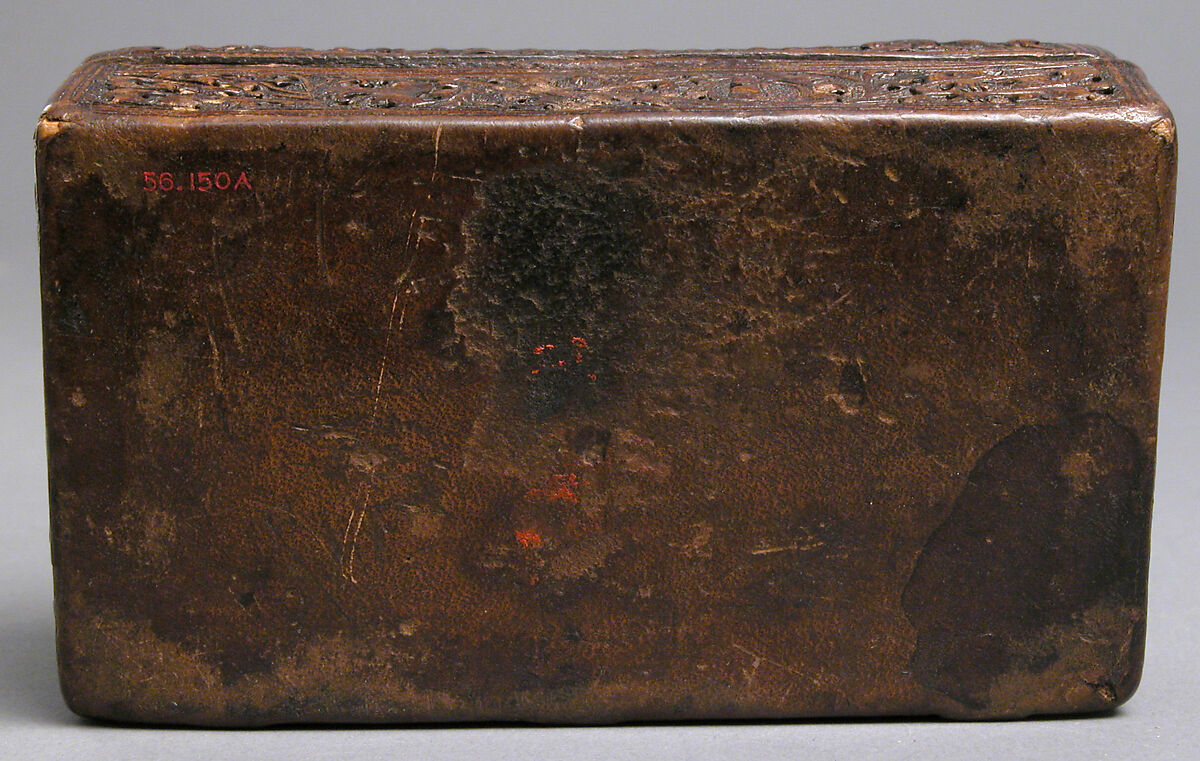 Box, Leather (Cuir bouilli), painted interior, Italian