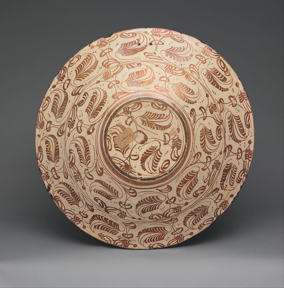 Plate, Tin-glazed earthenware, Spanish