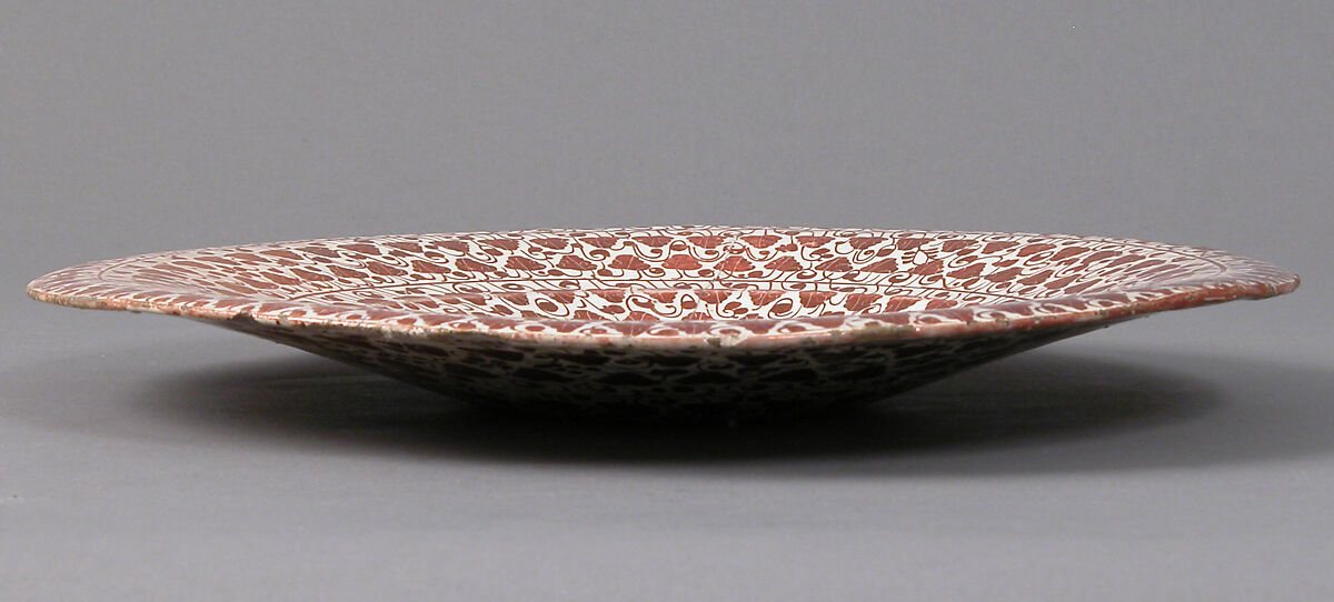 Plate, Tin-glazed earthenware, Spanish