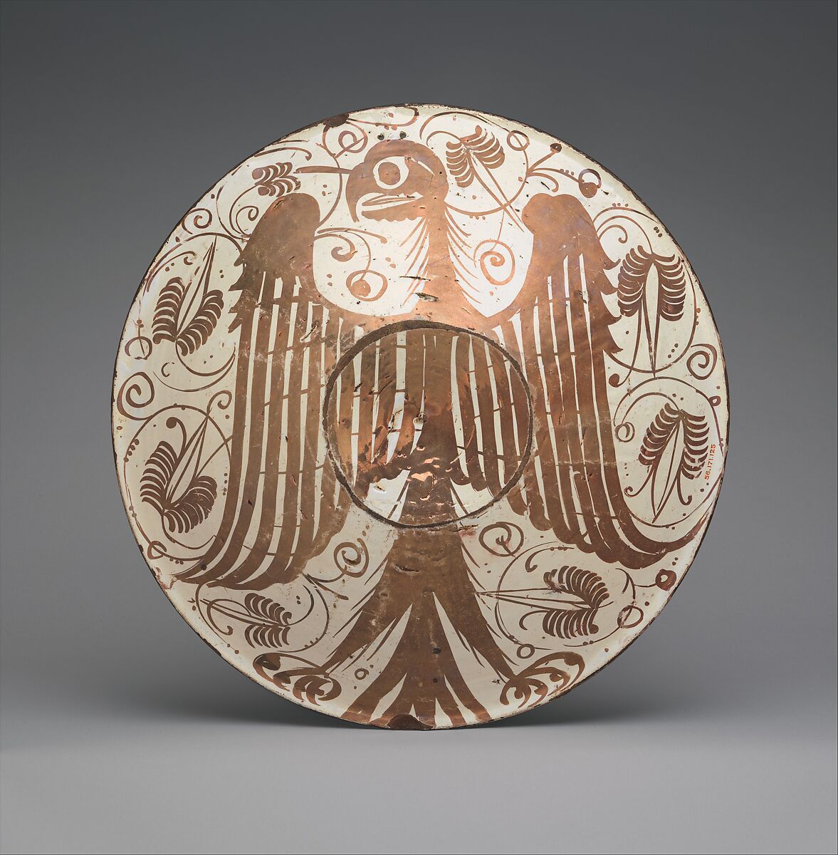 Plate, Tin-glazed earthenware, Spanish
