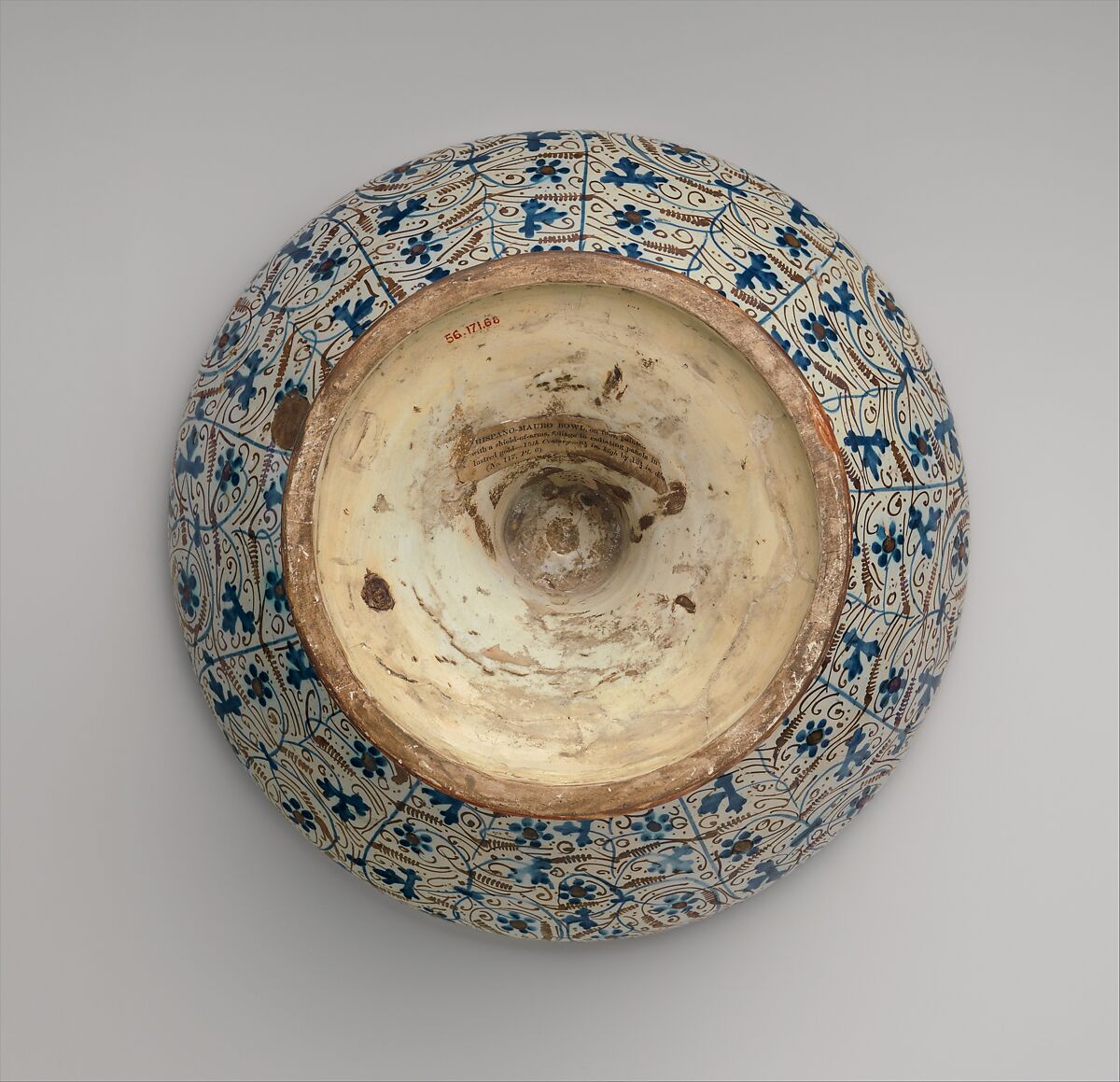 Bowl, Tin-glazed earthenware, Spanish