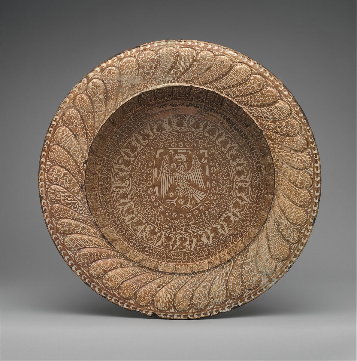 Plate, Tin-glazed earthenware, Spanish 