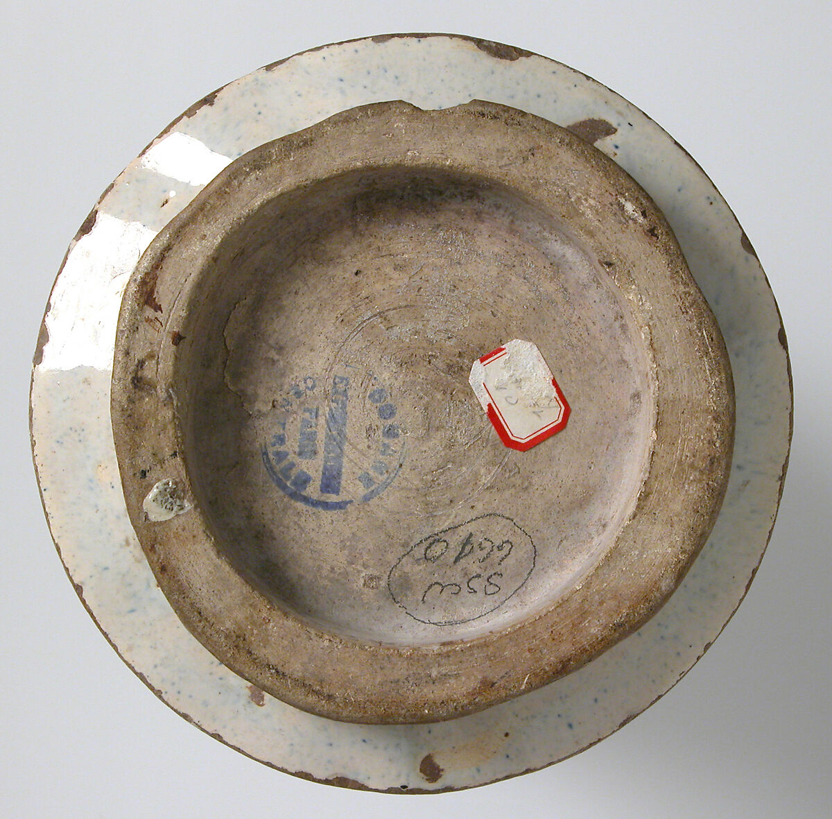 Pharmacy Jar, Tin-glazed earthenware, Spanish