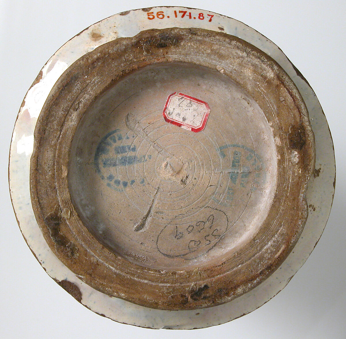 Pharmacy Jar, Tin-glazed earthenware, Spanish