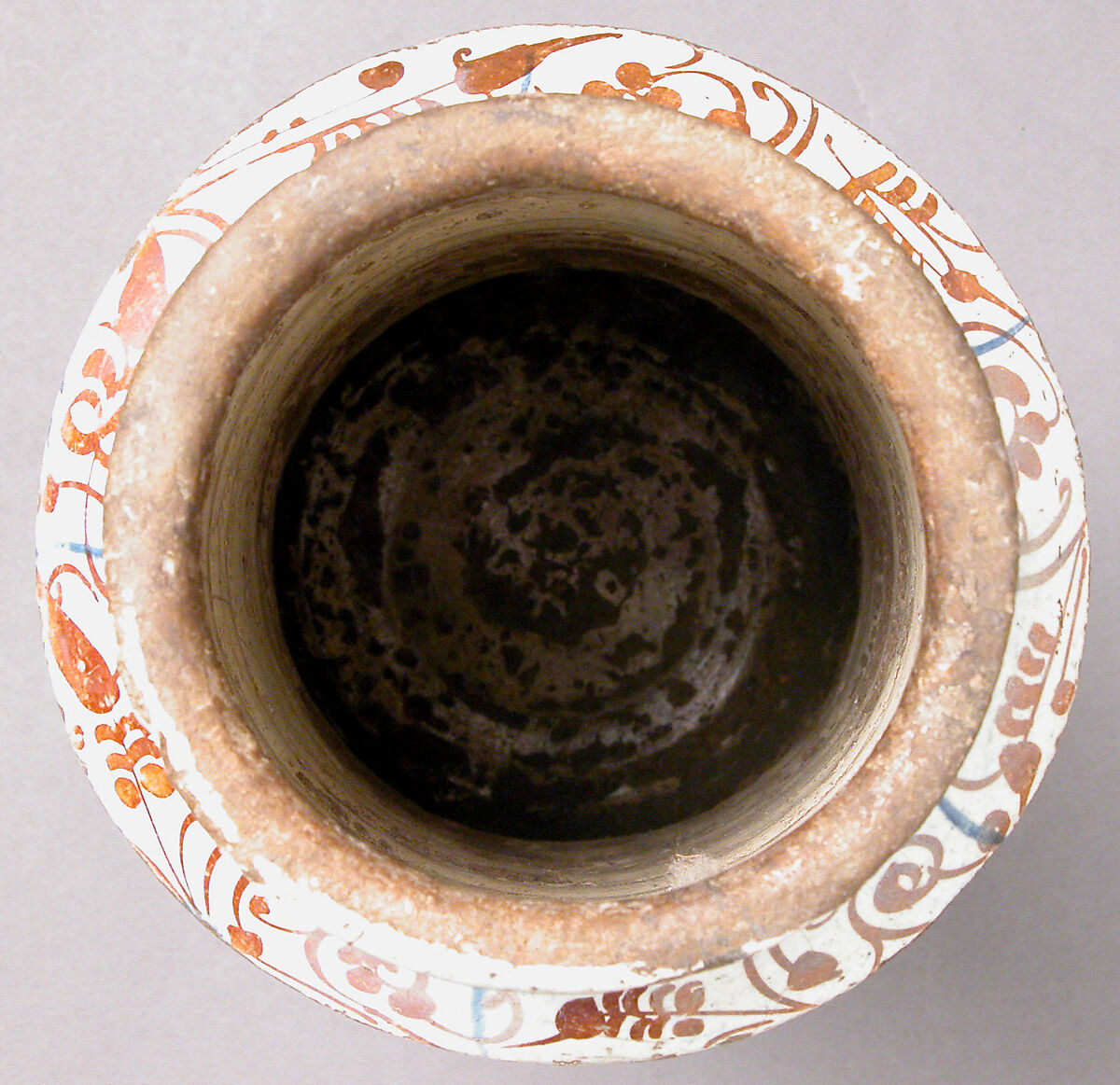 Pharmacy Jar, Tin-glazed earthenware, Spanish