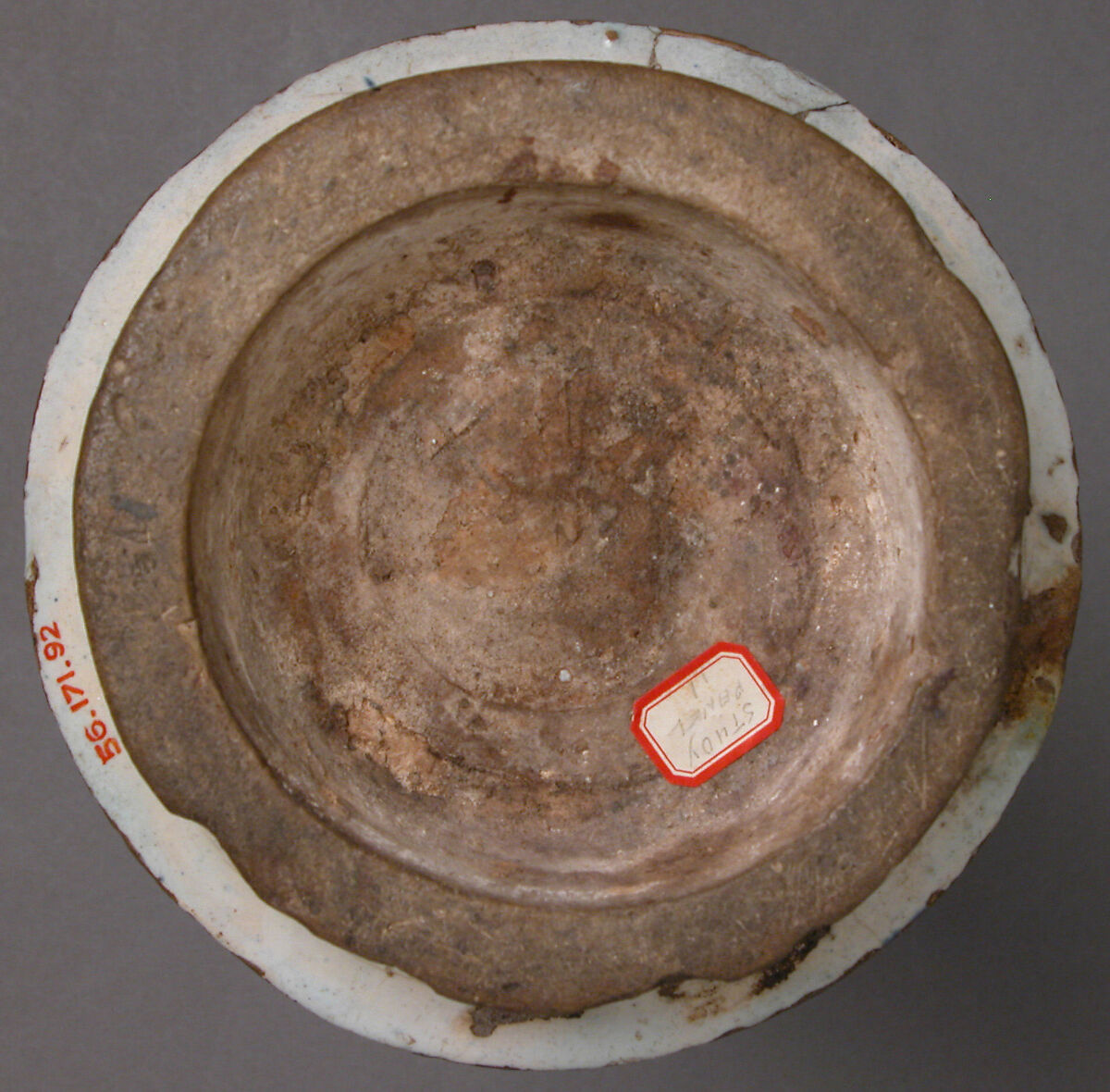 Pharmacy Jar, Tin-glazed earthenware, Spanish