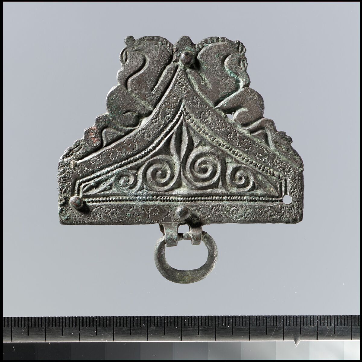 Belt Mount, Copper alloy, Late Roman 