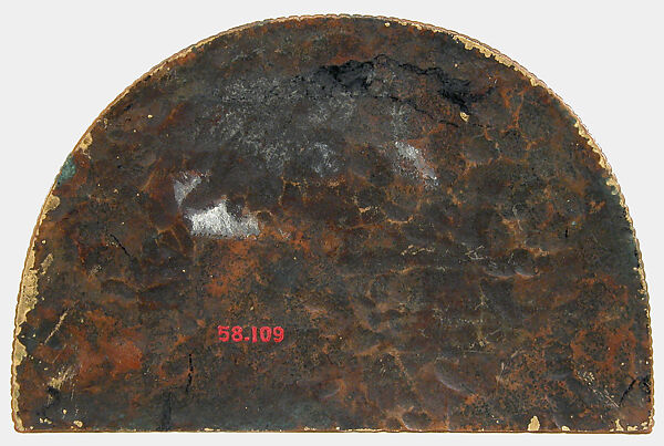 Lunette, Champlevé enamel, copper-gilt, German