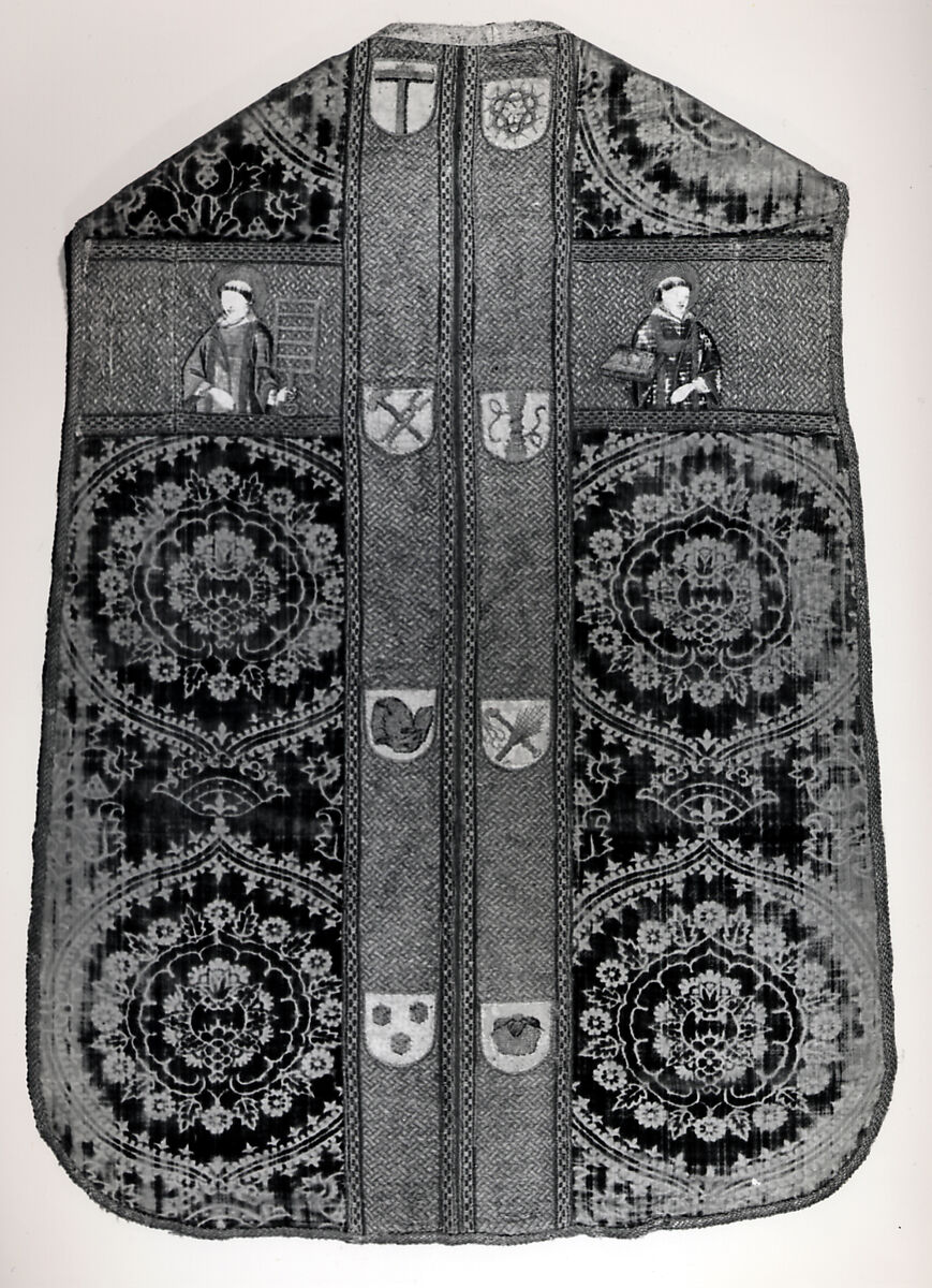 Chasuble, Silk, metal thread, Spanish 