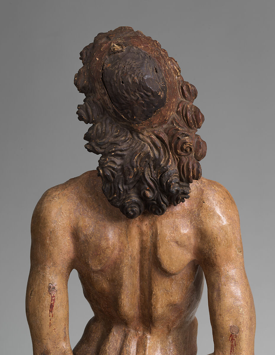 Saint Sebastian, European poplar, paint, gesso, Northern European