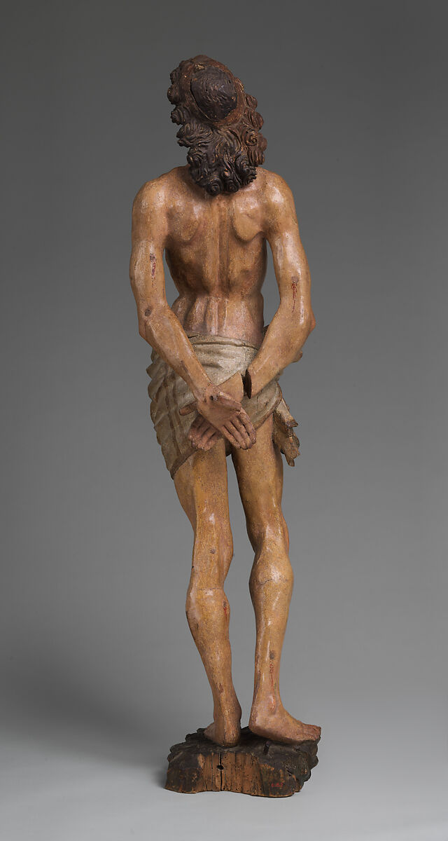 Saint Sebastian, European poplar, paint, gesso, Northern European