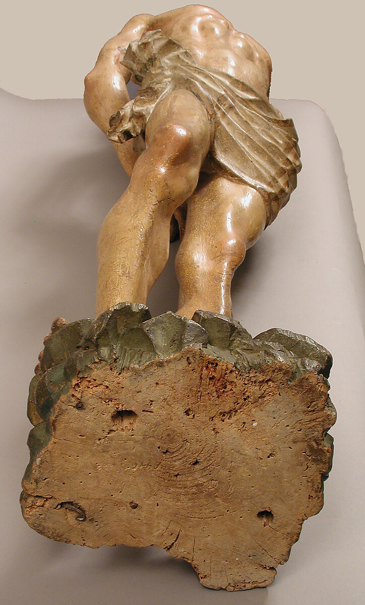 Saint Sebastian, European poplar, paint, gesso, Northern European