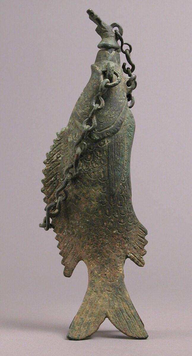 Vessel in the Shape of a Fish, Copper alloy, cast, Roman or Byzantine