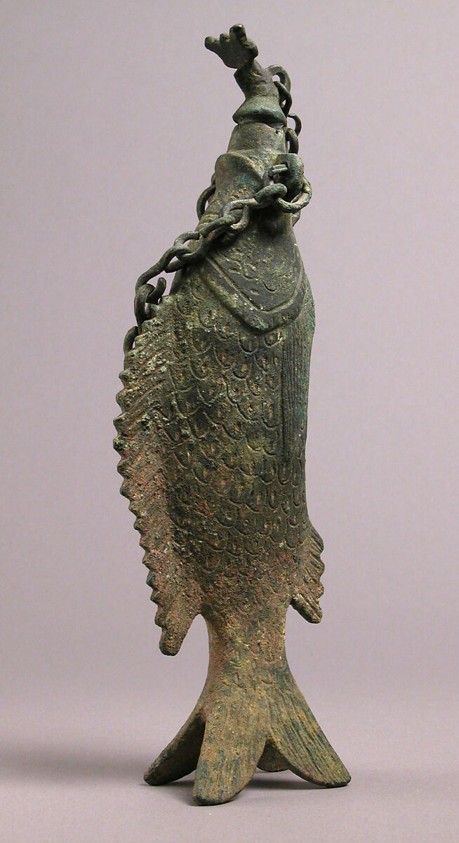 Vessel in the Shape of a Fish, Copper alloy, cast, Roman or Byzantine