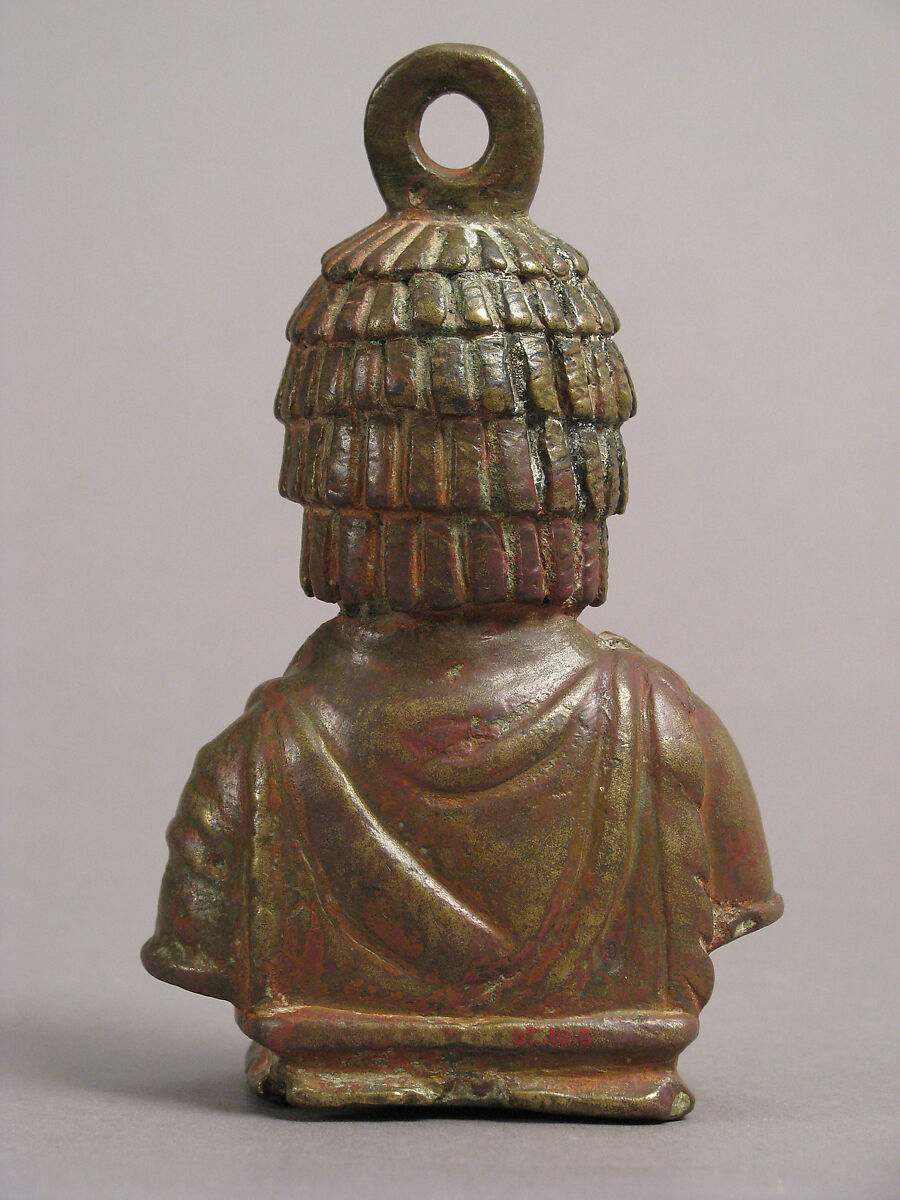 Steelyard Weight with the Bust of a Woman, Copper alloy, Byzantine