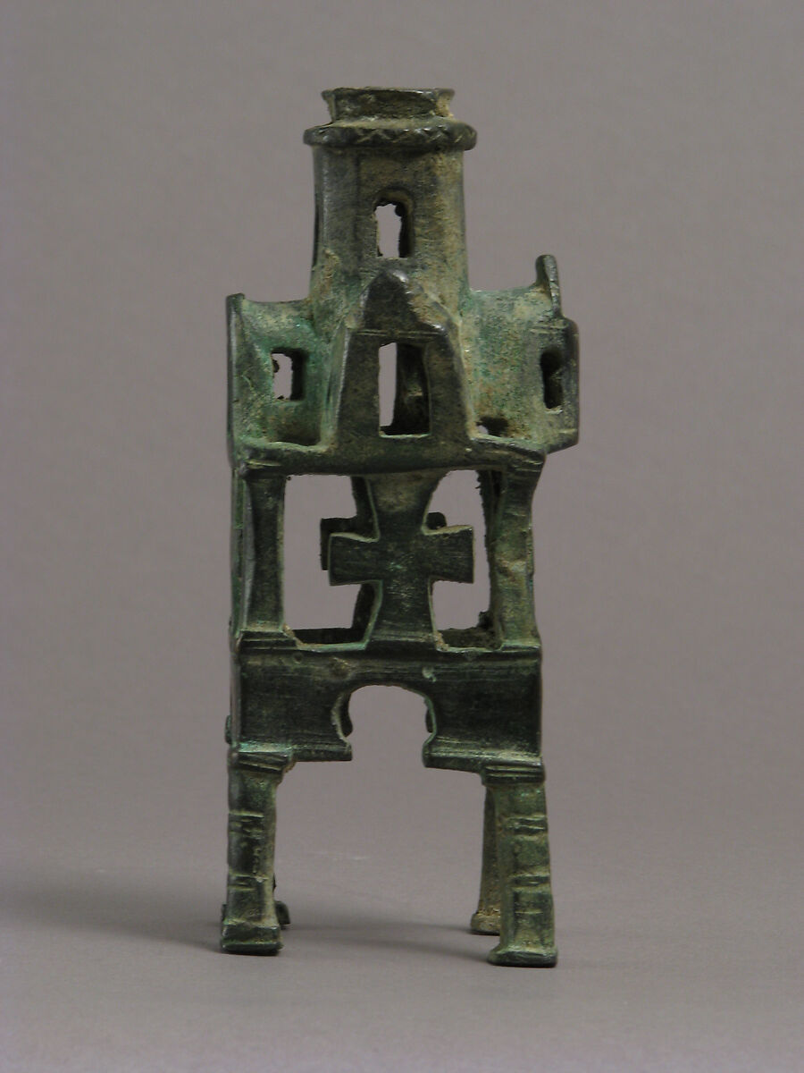 Base for a Cross, Copper alloy, cast, filed, reamed, and scraped, Byzantine