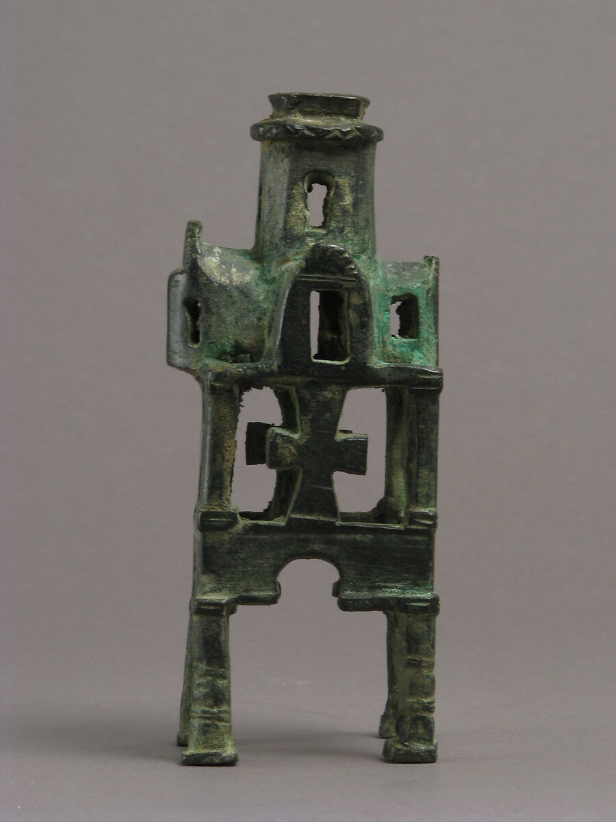 Base for a Cross, Copper alloy, cast, filed, reamed, and scraped, Byzantine