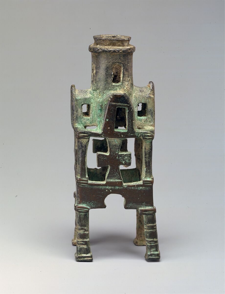 Base for a Cross, Copper alloy, cast, filed, reamed, and scraped, Byzantine