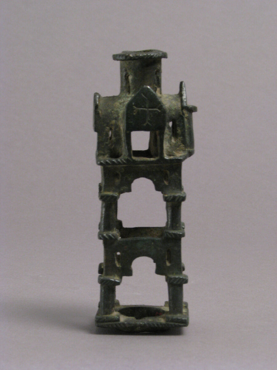 Base for a Cross, Copper alloy, cast, filed, reamed, and scraped, Byzantine