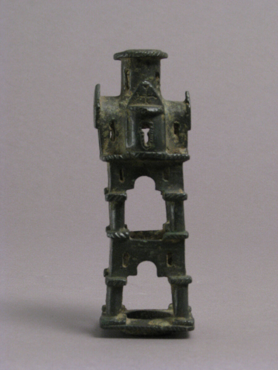 Base for a Cross, Copper alloy, cast, filed, reamed, and scraped, Byzantine