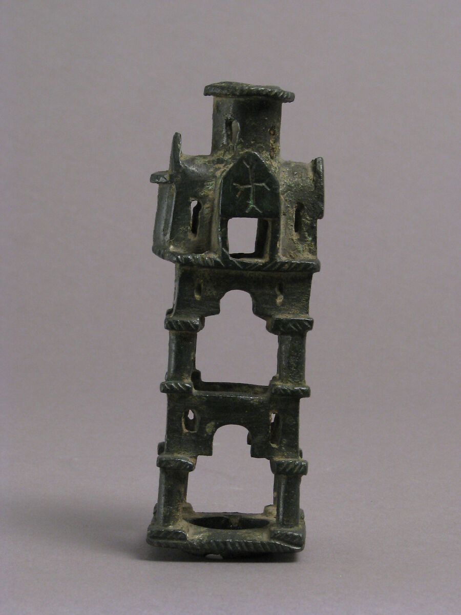 Base for a Cross, Copper alloy, cast, filed, reamed, and scraped, Byzantine