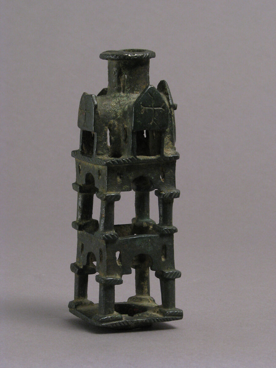 Base for a Cross, Copper alloy, cast, filed, reamed, and scraped, Byzantine