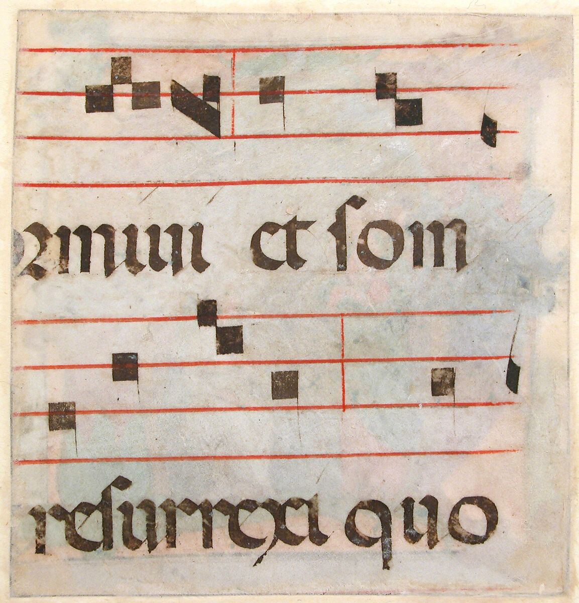 Manuscript Illumination with the Holy Women at the Tomb in an Initial A, from an Antiphonary, Girolamo dai Libri (Italian, Verona 1474–1555 Verona), Tempera, gold, and ink on parchment, Italian