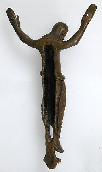 Crucified Christ, Gilded copper alloy, European (?)