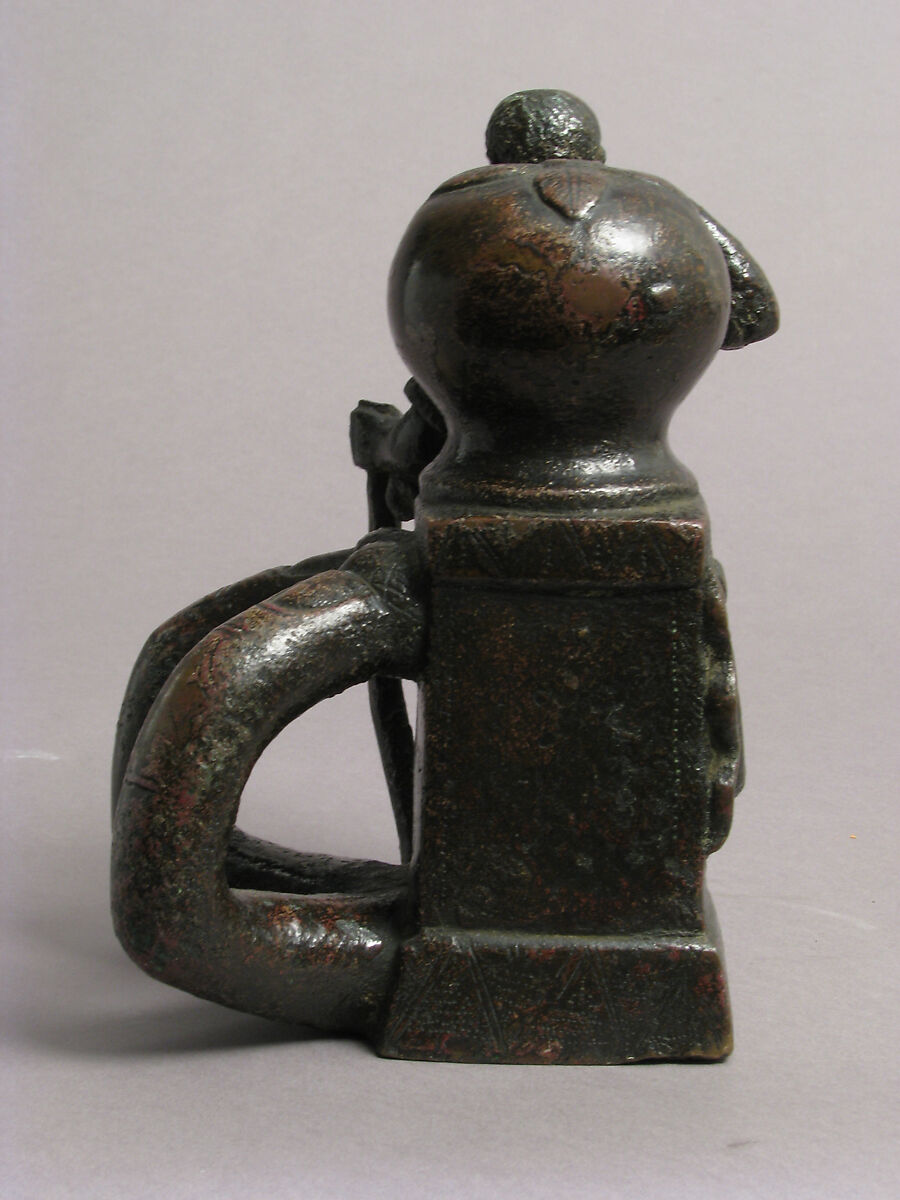 Bollard with a Fisherman, Bronze, Late Roman or Byzantine