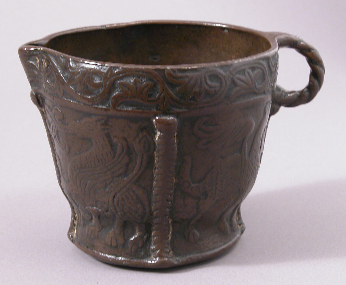 Pitcher, Copper alloy, cast, South Italian