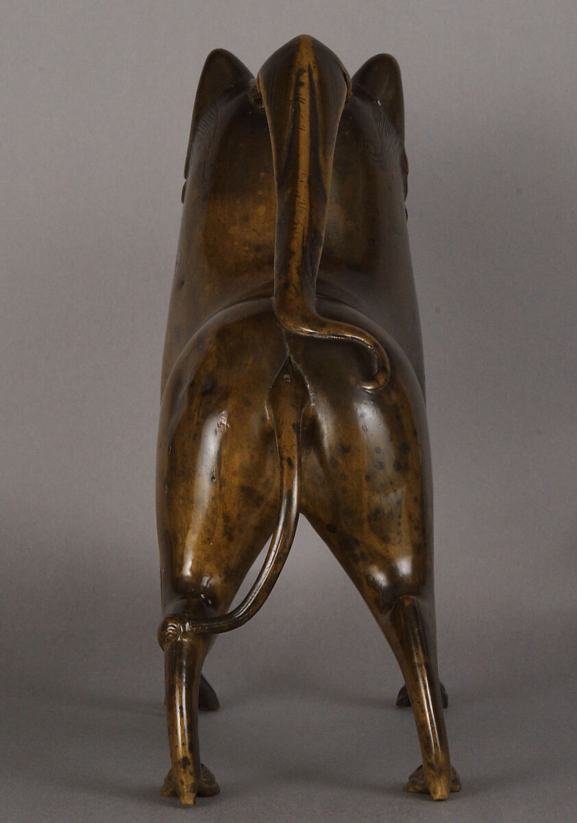 Aquamanile in the Form of a Lion, Copper alloy, German