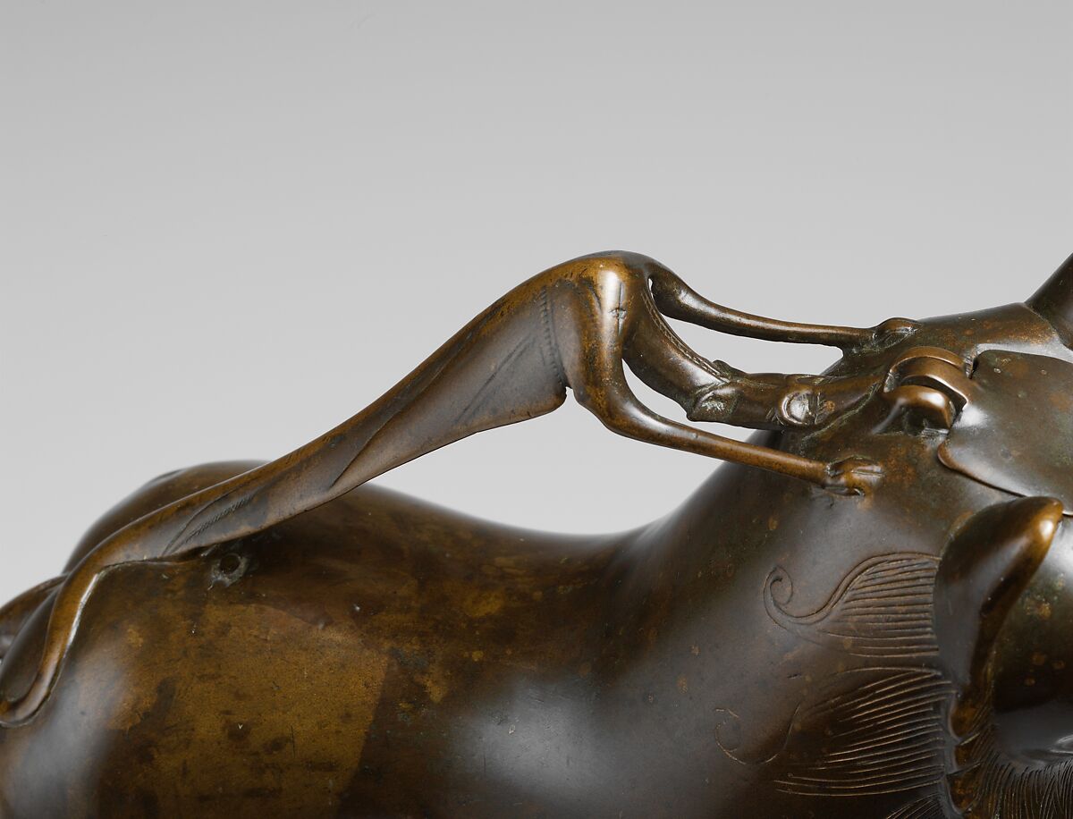 Aquamanile in the Form of a Lion, Copper alloy, German