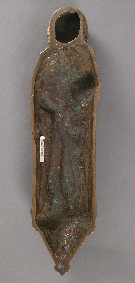 Appliqué Figure of the Apostle James, Copper alloy, cast and gilt, North German