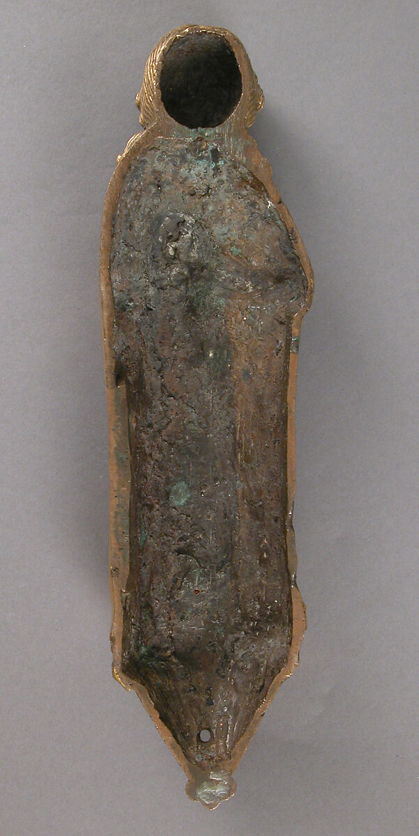 Appliqué Figure of the Apostle Philip, Copper alloy, cast and gilt, North German